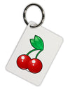 Cherries Aluminum Keyring Tag-Keyring-TooLoud-White-Davson Sales