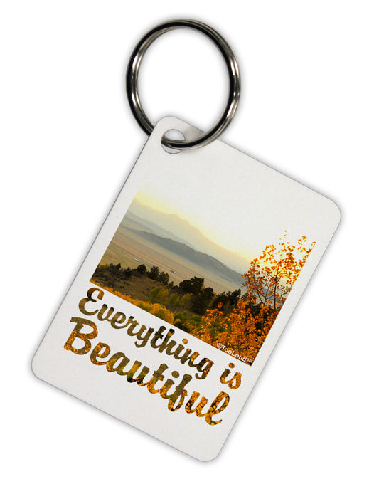 Everything is Beautiful - Sunrise Aluminum Keyring Tag by TooLoud-TooLoud-White-Davson Sales