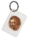 Lady With Disheveled Hair Aluminum Keyring Tag-Keyring-TooLoud-Davson Sales