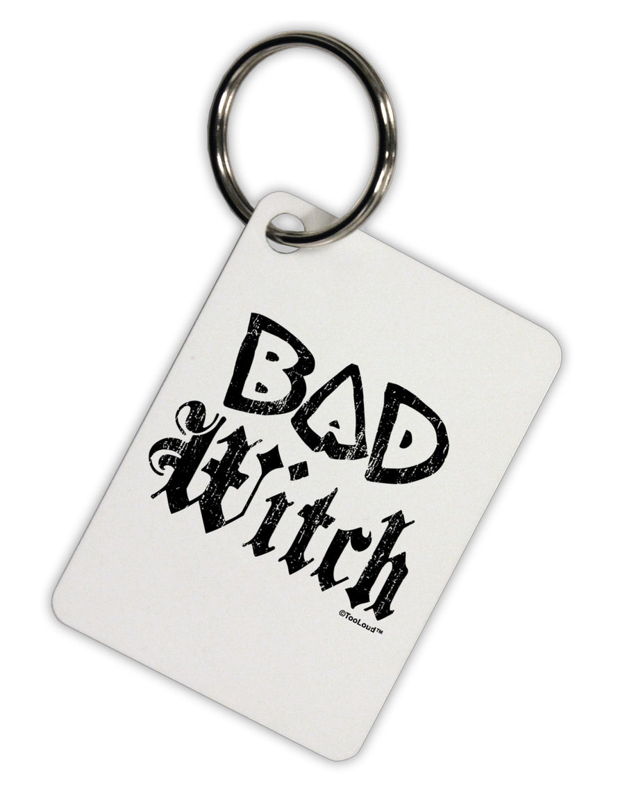 Bad Witch Distressed Aluminum Keyring Tag-Keyring-TooLoud-White-Davson Sales