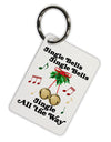 Jingle Bells All the way Aluminum Keyring Tag-Keyring-TooLoud-White-Davson Sales