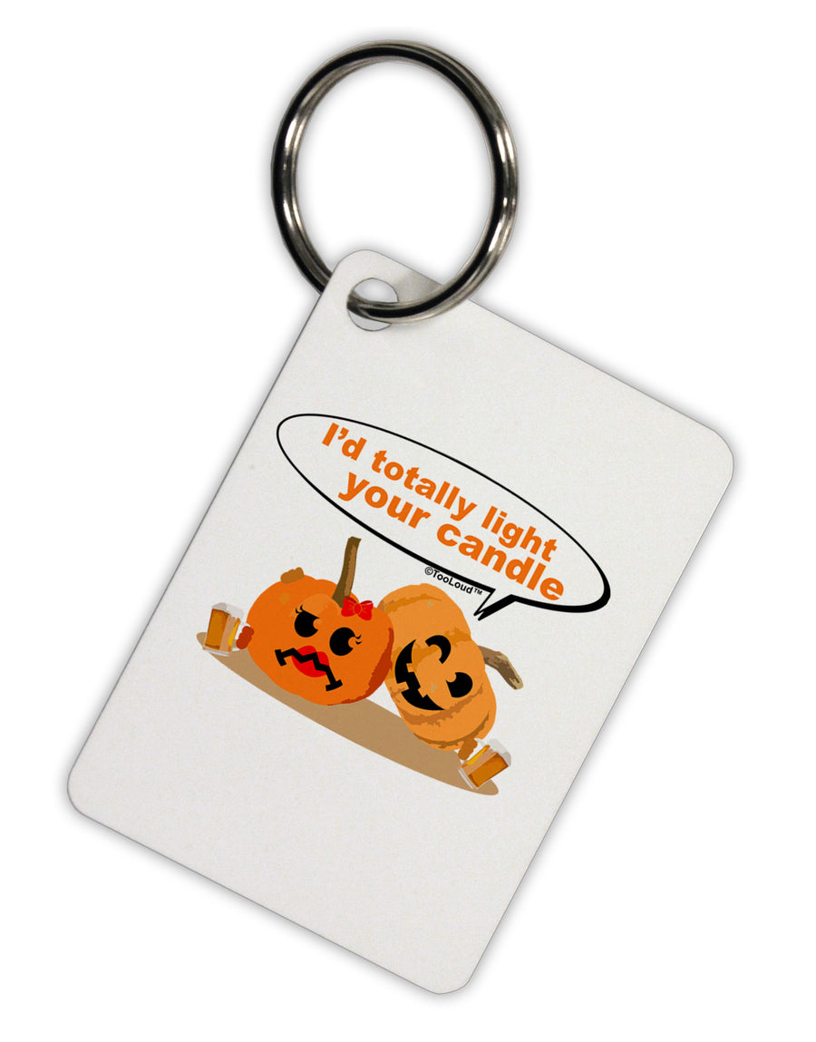 Light your candle Aluminum Keyring Tag-Keyring-TooLoud-White-Davson Sales