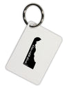 Delaware - United States Shape Aluminum Keyring Tag-Keyring-TooLoud-White-Davson Sales