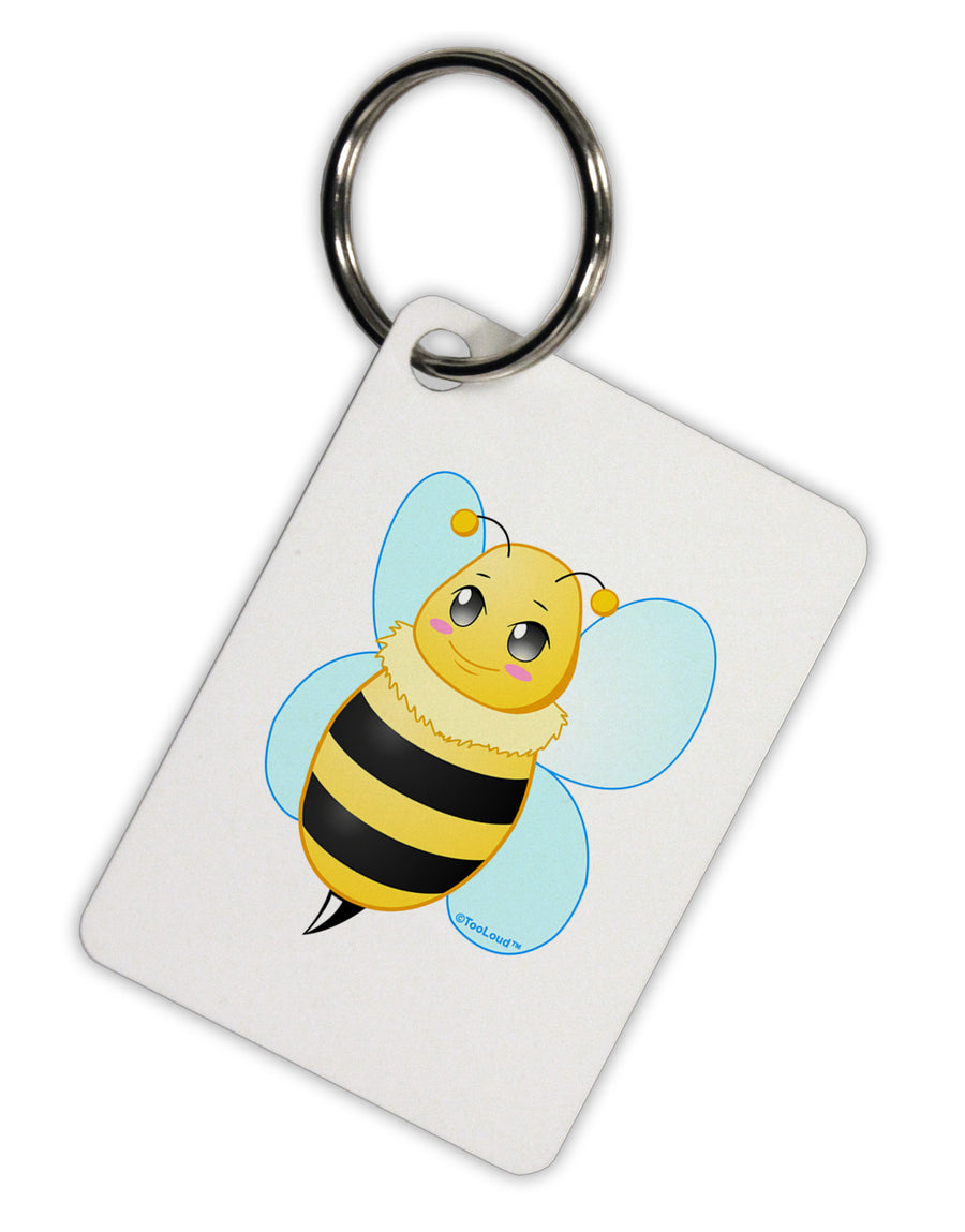 Cute Bee Aluminum Keyring Tag-Keyring-TooLoud-White-Davson Sales