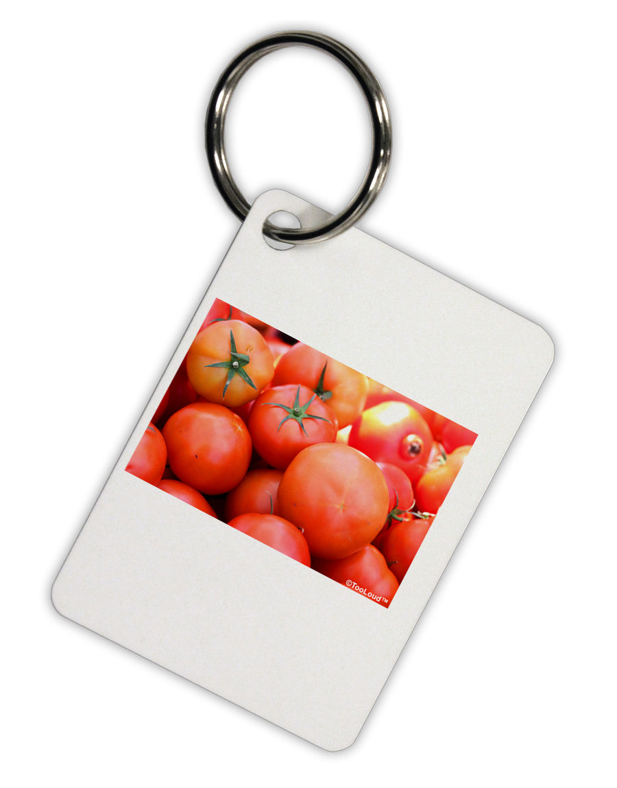 Buy Local Produce Tomatoes Aluminum Keyring Tag-Keyring-TooLoud-White-Davson Sales