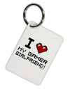 I Heart My Gamer Girlfriend Aluminum Keyring Tag-Keyring-TooLoud-White-Davson Sales