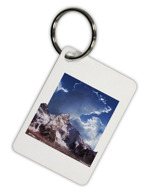 Mountain Pop Out Aluminum Keyring Tag by TooLoud-Keyring-TooLoud-White-Davson Sales