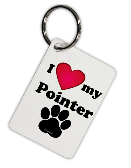 I Heart My Pointer Aluminum Keyring Tag by TooLoud-TooLoud-Davson Sales