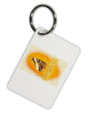 Watercolor Owl Moth Aluminum Keyring Tag-Keyring-TooLoud-White-Davson Sales