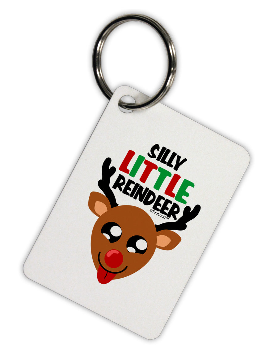 Silly Little Reindeer Matching Deer Aluminum Keyring Tag-Keyring-TooLoud-White-Davson Sales