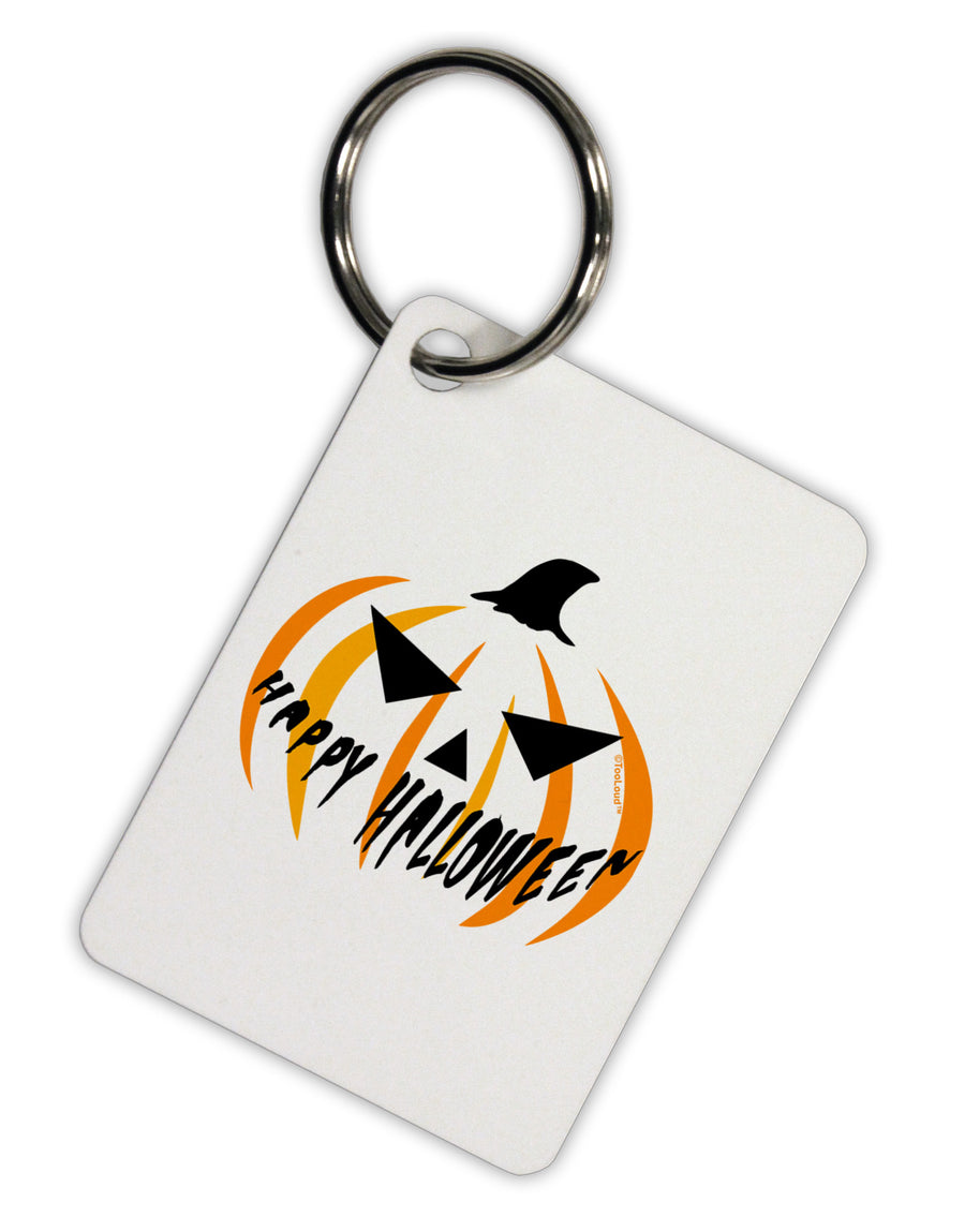 Happy Halloween Jack Aluminum Keyring Tag-Keyring-TooLoud-White-Davson Sales