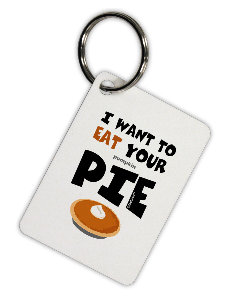 Eat Your Pie Aluminum Keyring Tag-Keyring-TooLoud-White-Davson Sales