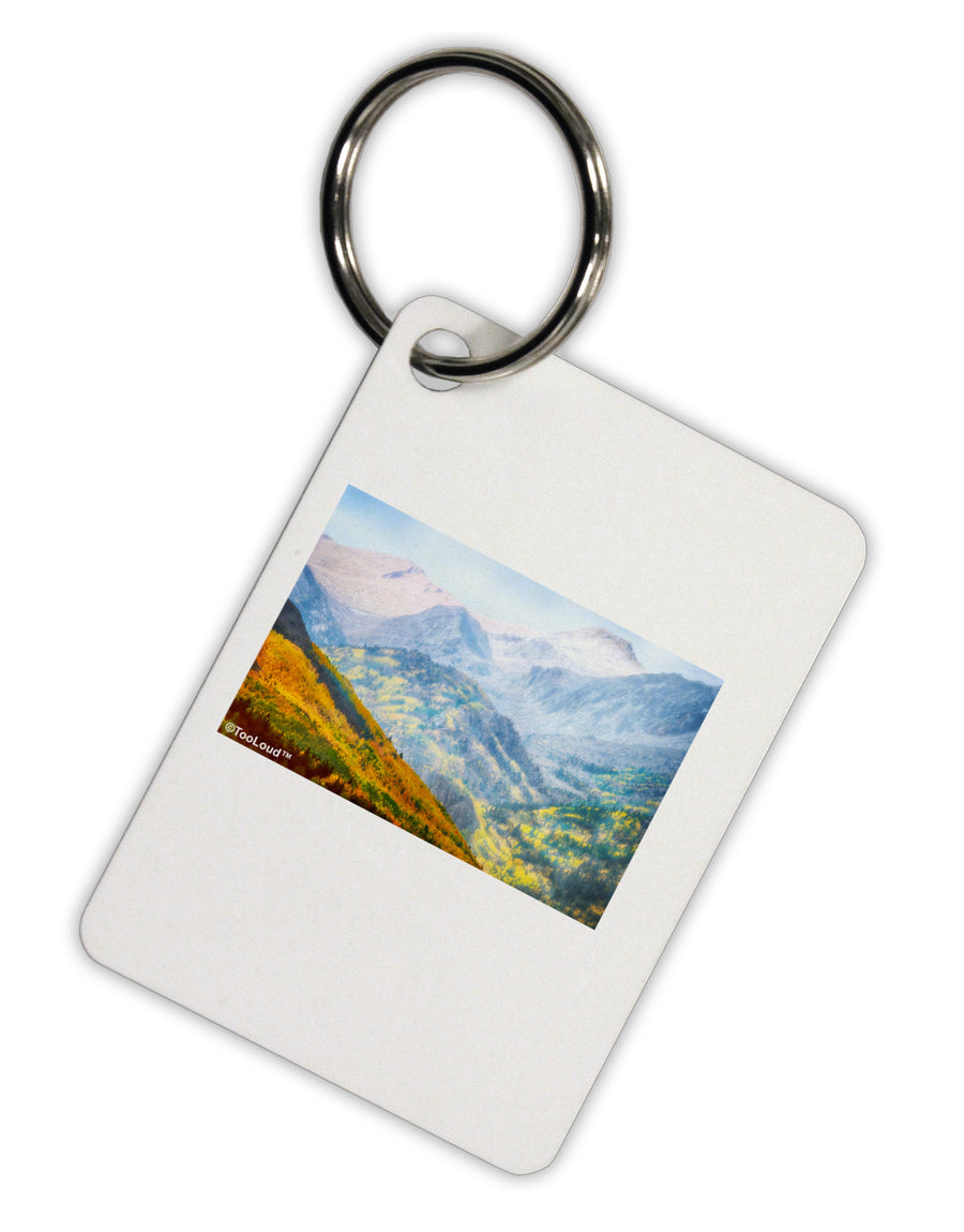 Colorado Fog Mountains Aluminum Keyring Tag-Keyring-TooLoud-White-Davson Sales