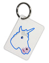 Fanciful Unicorn Aluminum Keyring Tag-Keyring-TooLoud-White-Davson Sales