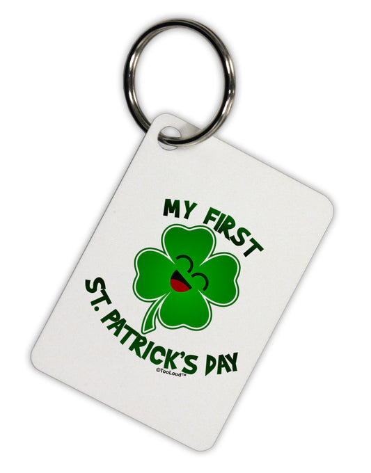 My First St. Patrick's Day Aluminum Keyring Tag-Keyring-TooLoud-White-Davson Sales