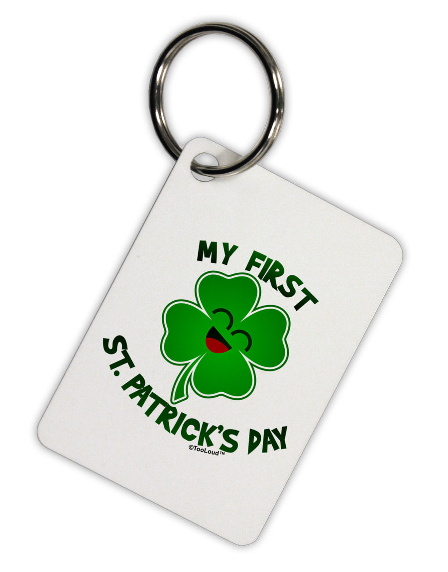 My First St. Patrick's Day Aluminum Keyring Tag-Keyring-TooLoud-White-Davson Sales