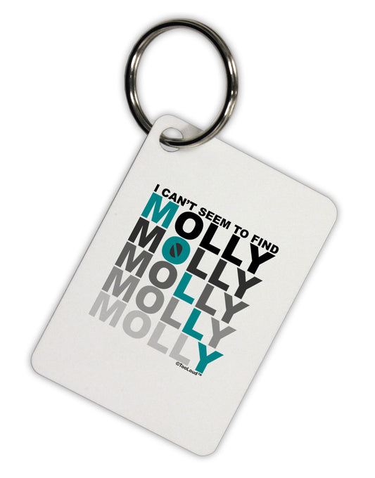 Find Molly Blue Aluminum Keyring Tag-Keyring-TooLoud-White-Davson Sales