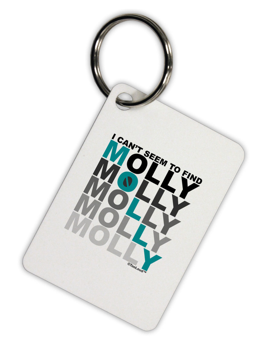 Find Molly Blue Aluminum Keyring Tag-Keyring-TooLoud-White-Davson Sales