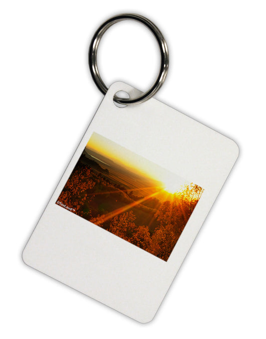 Colorado Sunset Aluminum Keyring Tag by TooLoud-Keyring-TooLoud-White-Davson Sales