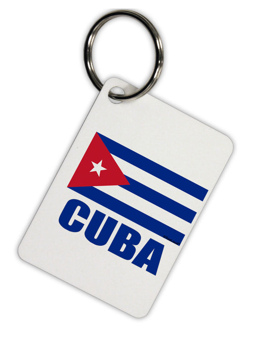 Cuba Flag Cuban Pride Aluminum Keyring Tag by TooLoud-Keyring-TooLoud-Davson Sales