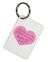 Adoption is When - Mom and Daughter Quote Aluminum Keyring Tag by TooLoud-Keyring-TooLoud-White-Davson Sales