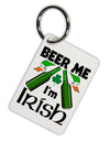 Beer Me I'm Irish Aluminum Keyring Tag-Keyring-TooLoud-White-Davson Sales