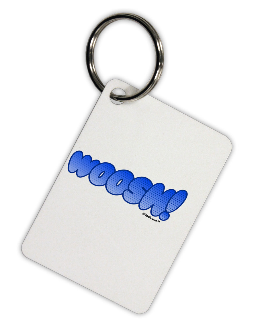 Onomatopoeia WOOSH Aluminum Keyring Tag-Keyring-TooLoud-White-Davson Sales