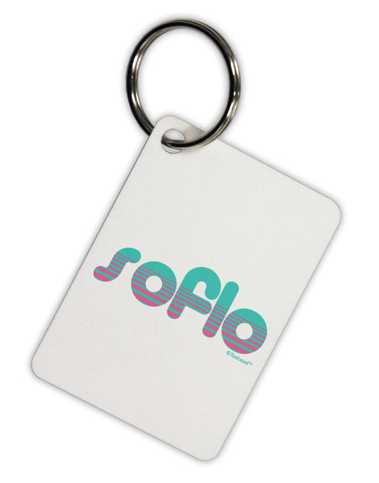 SoFlo - South Beach Style Design Aluminum Keyring Tag by TooLoud-Keyring-TooLoud-White-Davson Sales
