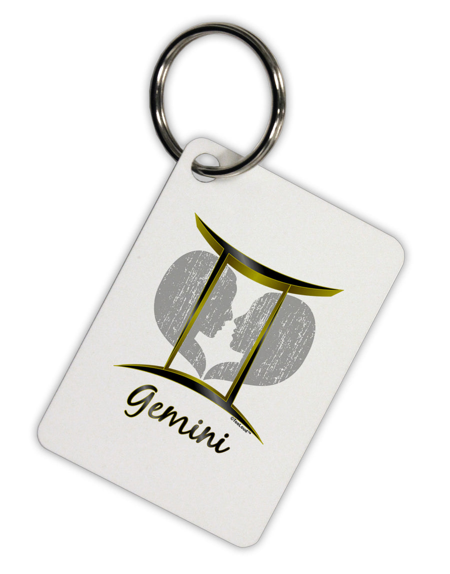 Gemini Symbol Aluminum Keyring Tag-Keyring-TooLoud-White-Davson Sales