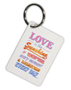 Love is like Sunshine - Quote Aluminum Keyring Tag-Keyring-TooLoud-White-Davson Sales