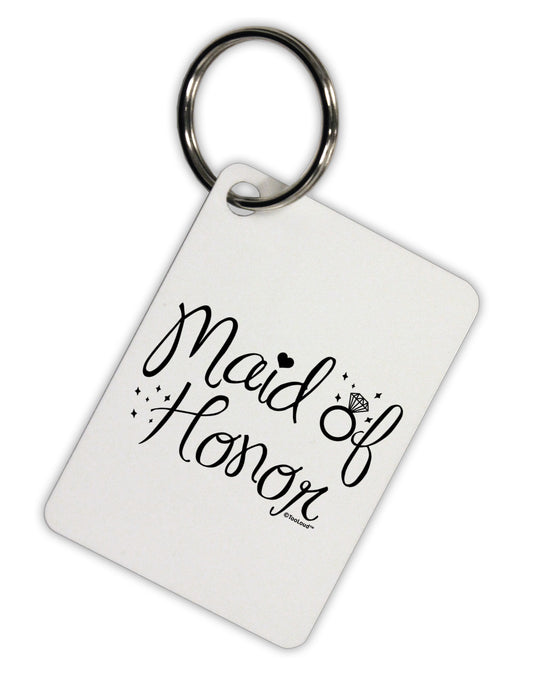 Maid of Honor - Diamond Ring Design Aluminum Keyring Tag-Keyring-TooLoud-White-Davson Sales