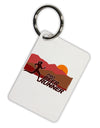 Pro Beer Runner Woman Aluminum Keyring Tag-Keyring-TooLoud-White-Davson Sales