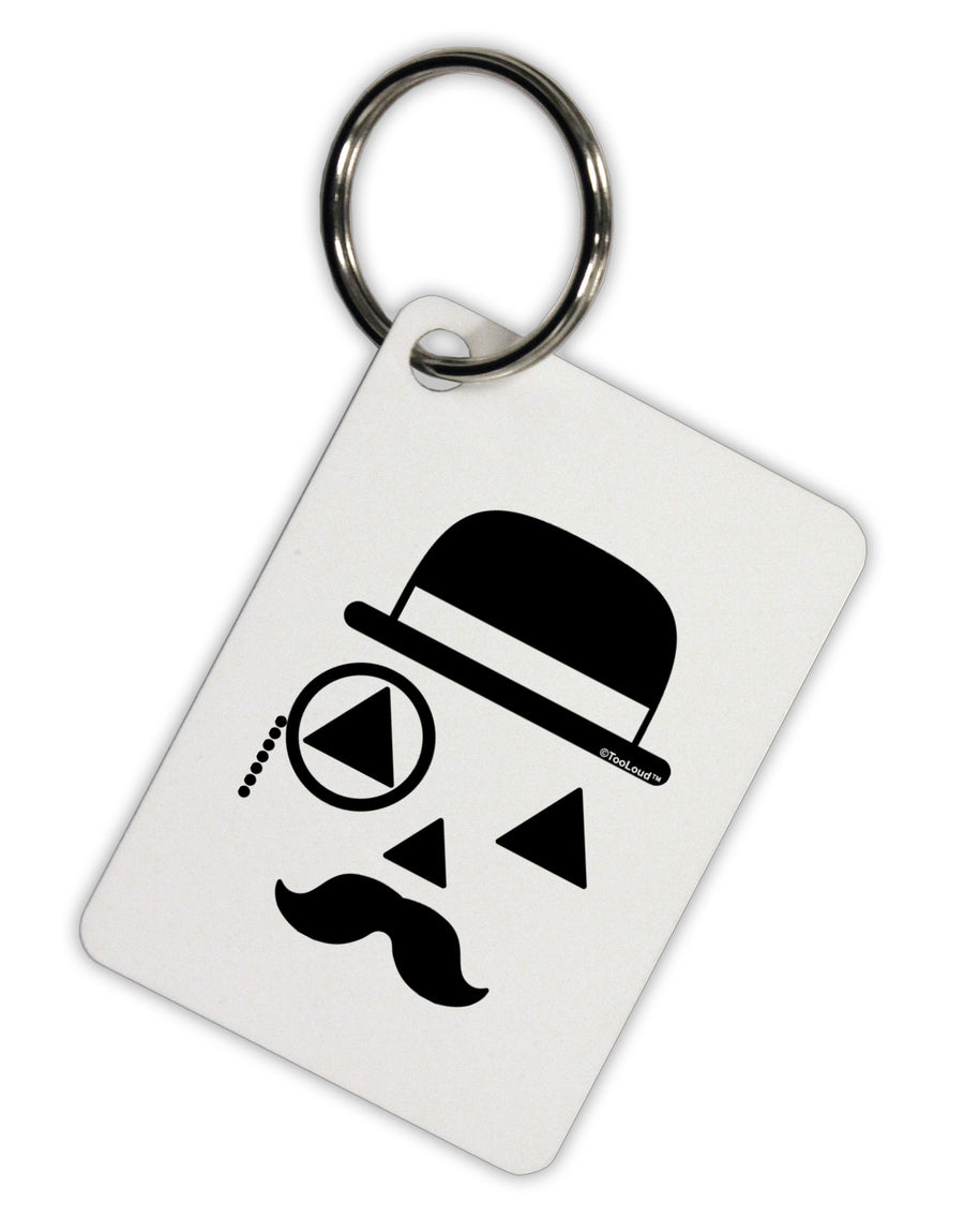 Gentleman Jack-o-lantern Aluminum Keyring Tag-Keyring-TooLoud-White-Davson Sales