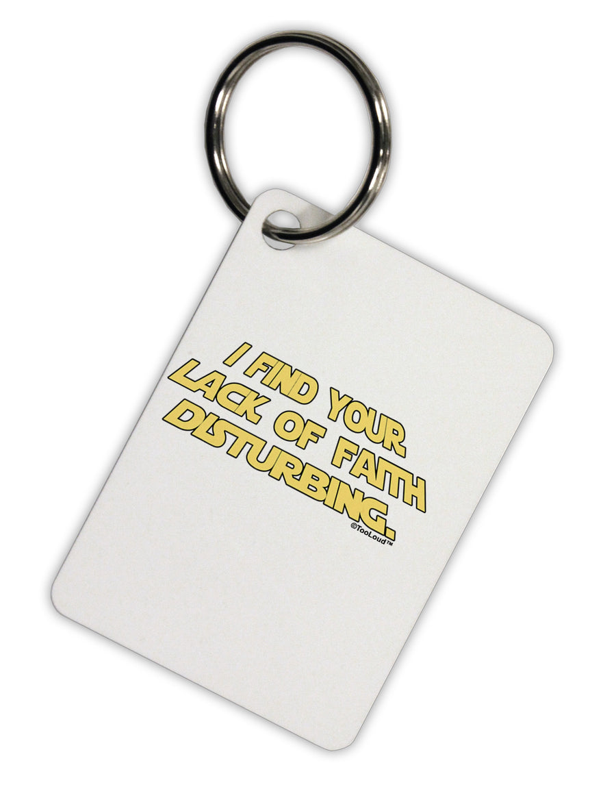 Lack of Faith Aluminum Keyring Tag-Keyring-TooLoud-White-Davson Sales