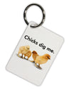 Chicks Dig Me Aluminum Keyring Tag-Keyring-TooLoud-White-Davson Sales