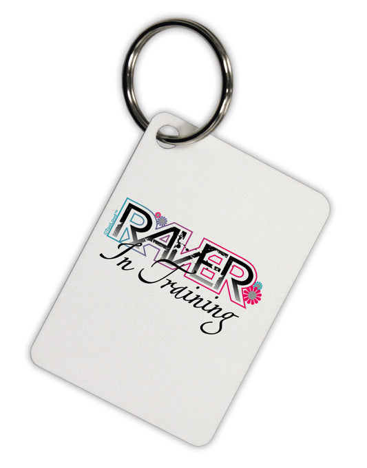 Matching Raver - In Training Aluminum Keyring Tag-Keyring-TooLoud-White-Davson Sales