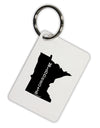 Minnesota - United States Shape Aluminum Keyring Tag-Keyring-TooLoud-White-Davson Sales