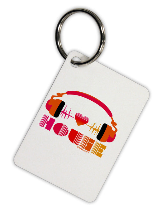 Heart House Aluminum Keyring Tag-Keyring-TooLoud-White-Davson Sales