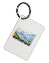 CO Fog Mountains Text Aluminum Keyring Tag-Keyring-TooLoud-White-Davson Sales