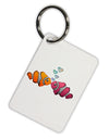 Kissy Clownfish Aluminum Keyring Tag-Keyring-TooLoud-White-Davson Sales