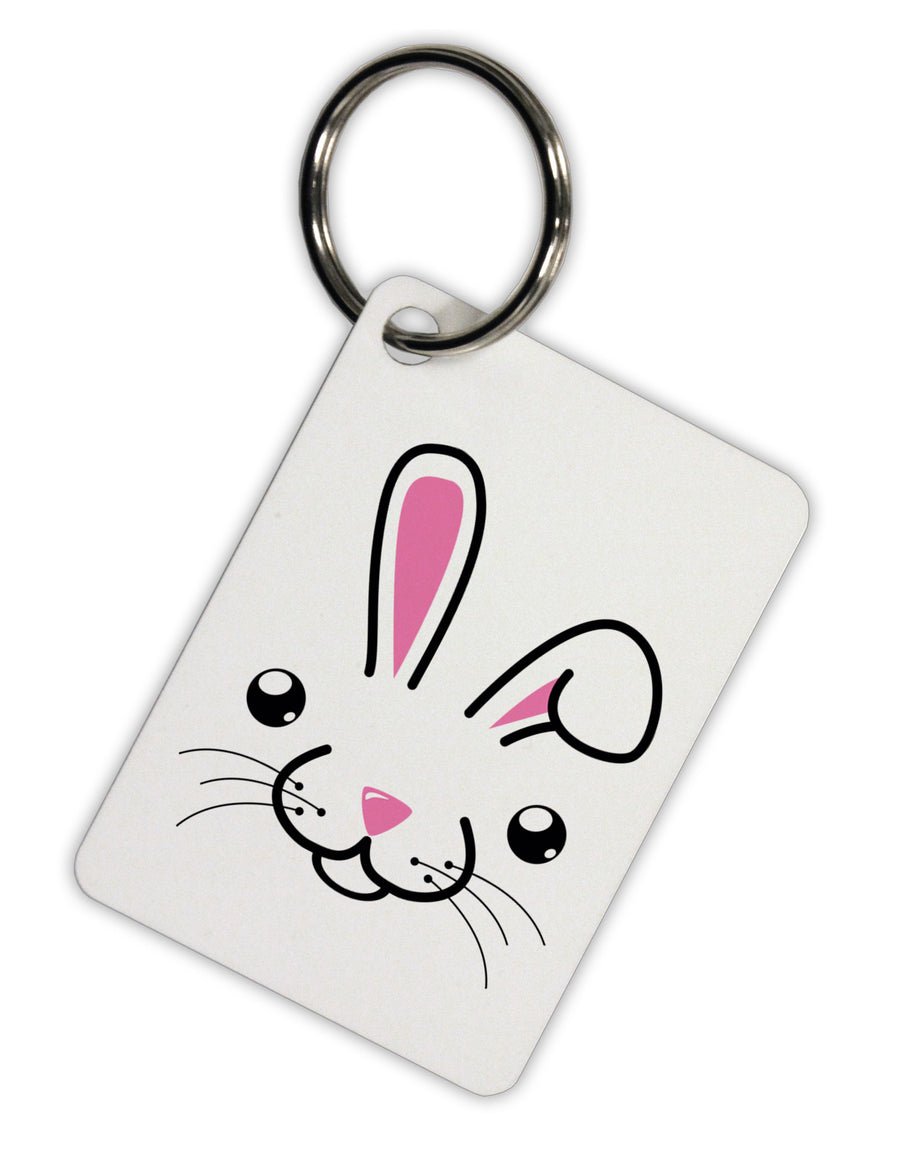 Cute Bunny Face Aluminum Keyring Tag-Keyring-TooLoud-White-Davson Sales