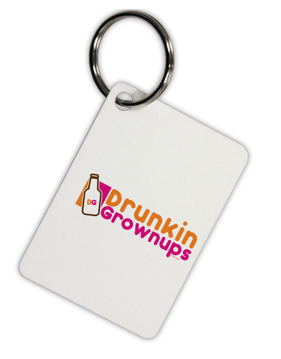 Drunken Grown ups Funny Drinking Aluminum Keyring Tag by TooLoud-Keyring-TooLoud-Davson Sales