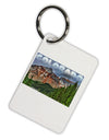 Colorado Mountains Forrest Text Aluminum Keyring Tag-Keyring-TooLoud-White-Davson Sales