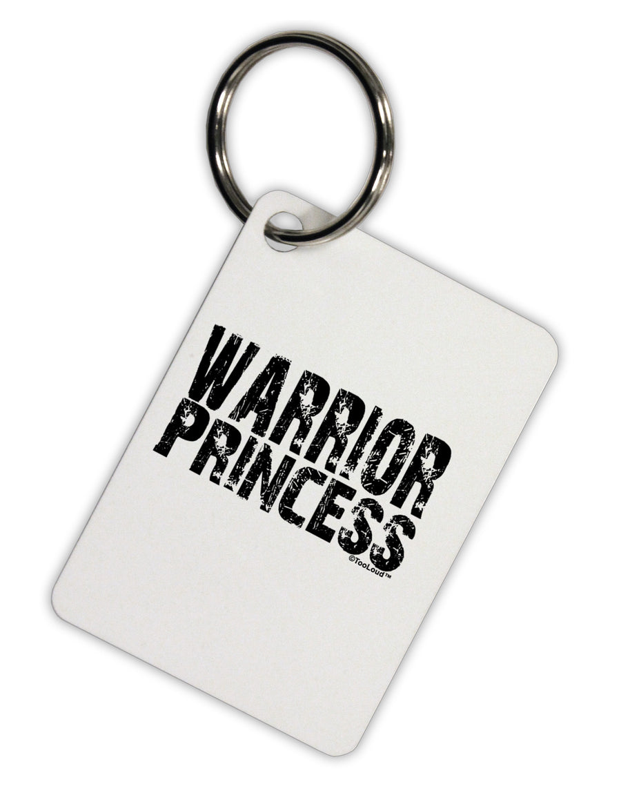 Warrior Princess Black and White Aluminum Keyring Tag-Keyring-TooLoud-White-Davson Sales