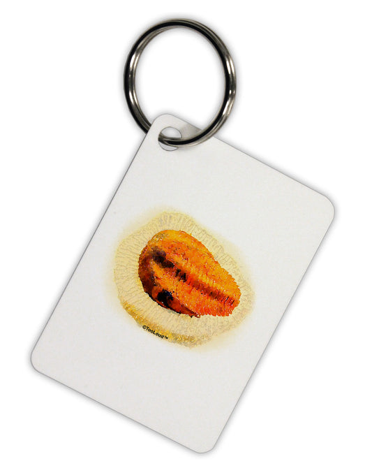 Trilobite Fossil Watercolor Aluminum Keyring Tag-Keyring-TooLoud-White-Davson Sales