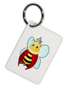 Queen Bee Mothers Day Aluminum Keyring Tag by TooLoud-Keyring-TooLoud-White-Davson Sales