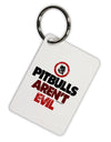 Distressed Pitbulls Aren't Evil Aluminum Keyring Tag-Keyring-TooLoud-White-Davson Sales