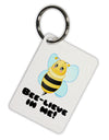 Bee-lieve In Me Aluminum Keyring Tag-Keyring-TooLoud-White-Davson Sales