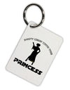 Don't Mess With The Princess Aluminum Keyring Tag-Keyring-TooLoud-White-Davson Sales