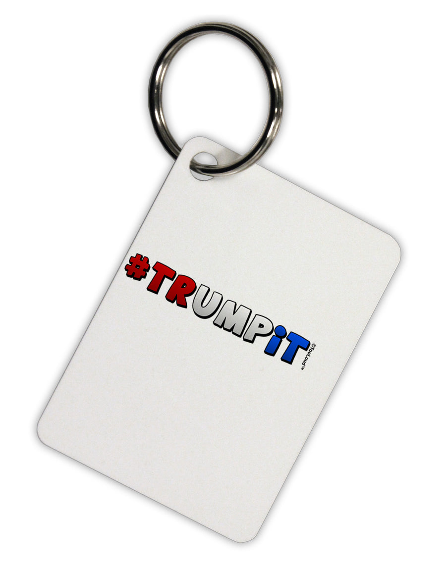 Hashtag Trumpit Aluminum Keyring Tag-Keyring-TooLoud-White-Davson Sales